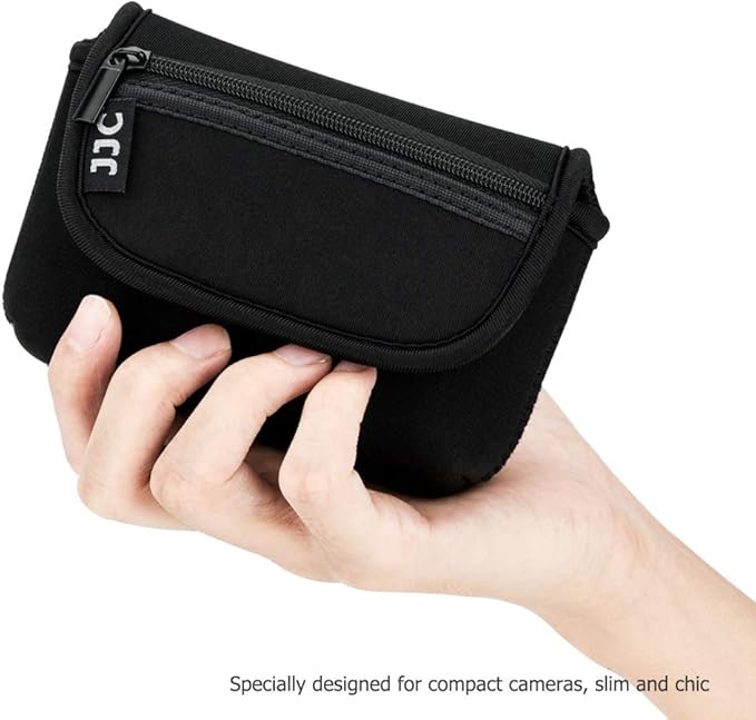 JJC Compact Camera Case Pouch Sleeve for Canon G7X G9X SX620 Sony ZV-1 II ZV1 ZV-1F ZV1F RX100 VII VI VA IV Olympus TG-7 TG-6 TG-5 TG-4 Fuji XP140 XP130 XP90 & More Cameras below 4.4 x 2.6 x 1.5''