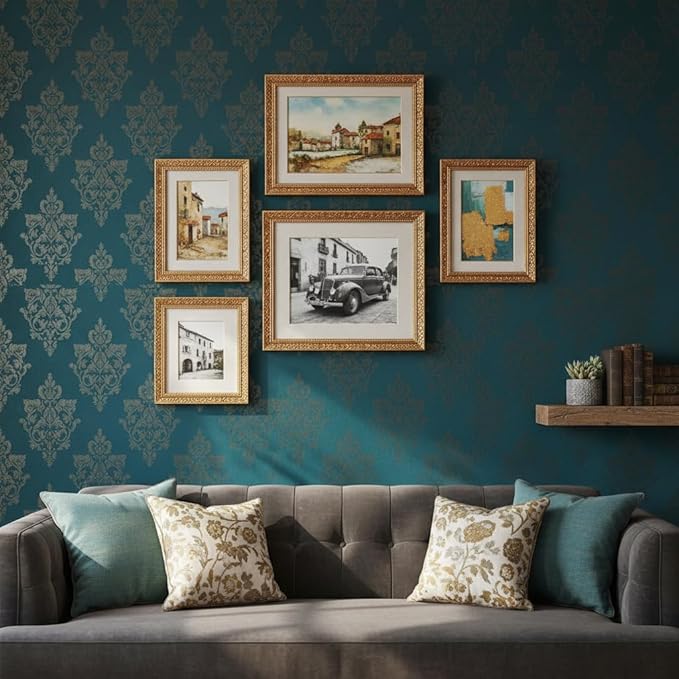 Victor Picture Frame 4x6 in Gold "Vermeer" - Antique Picture Frame with shatterproof Acrylic Glass - 4 x 6 Photo Frame Vintage