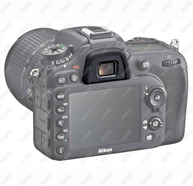 Eyepiece Eyecup Eye Cup DK-23 for Nikon D7100 D7200 D7000 D750 D610 D600 D300 D300S Camera Viewfinder, ULBTER Eyepiece Cover & Hot Shoe Cover -(2+2 Pack)