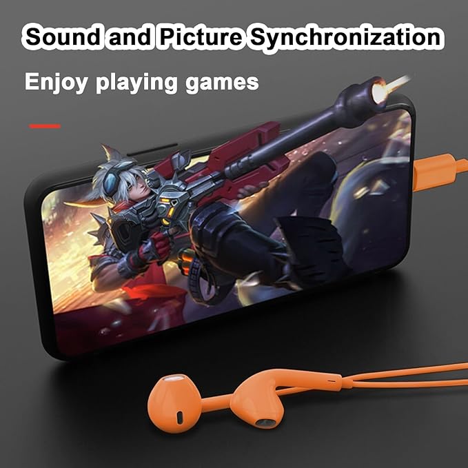2 Packs USB C Headphones for iPhone 16/15 Phone Earbuds with Microphone & Volume Control HiFi Stereo Type C Earphones for Galaxy S23/S22/S21/S20/Ultra Note 10/20, for Pixel 7/6/6a/5/4,for OnePlus 9 8
