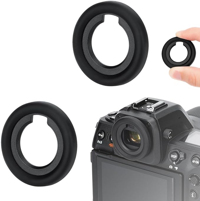 JJC 2 Pack Z8 Z9 Zf DK-33 Rubber Eyecup,Soft Silicone Camera Eyepiece viewfinder for Nikon Z8 Z9 Z 8 Z 9 Zf Z f,Replace Nikon DK-33 Eye Cup