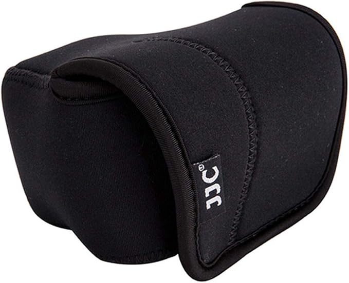 JJC Black Ultra Light Neoprene Camera Case, Compatible with X-E4 X-T30 II X-T30 X-T20 X-T10 +Short Prime Lens, 18mm F1.4/ 27mm F2.8/ 35mm F2, Pouch Bag Fuji X100V X100VI, Compact Size 127x85x84mm