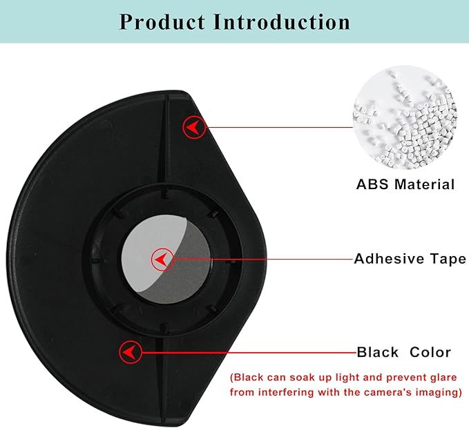 Camera Rain Cover Only Compatible with Ring Outdoor Cam Plus,Sun Rain Shade Camera Cover for R-ing,Weatherproof Anti Glare Case,All-Weather Protection Cover,1 Pack-Black