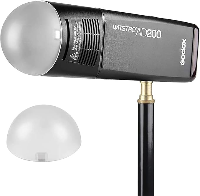 AK-R11 Dome Diffuser for V1 Pro V1 Flash, AD100Pro, Such as V1-S/V1-C/V1-N/V1-F/V1Pro-C/V1Pro-S/V1Pro-N/V1Pro-F/V1Pro-O, Use with Godox H200R Compatible for AD200 AD200 Pro II