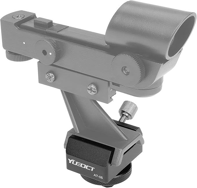 Metal Telescope Finderscope Mount Adapter Finder Scope Base Dovetail Bracket with 1/4" Threaded Hole for Video DSLR Mirrorless Camera Flash Hotshoe Coldshoe Hot Cold Shoe Sky Astrophotography