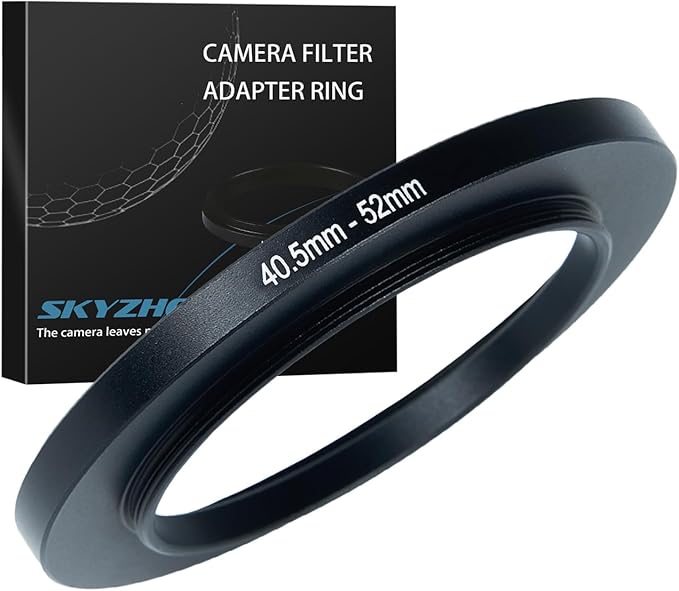 40.5mm to 52mm Step up Ring Filter Adapter Metal Ring Step up Rings Adapter Filter Compatible with All 52mm UV,CPL,ND,Lens Hood,Threaded Lens ect (40.5mm to 52mm)