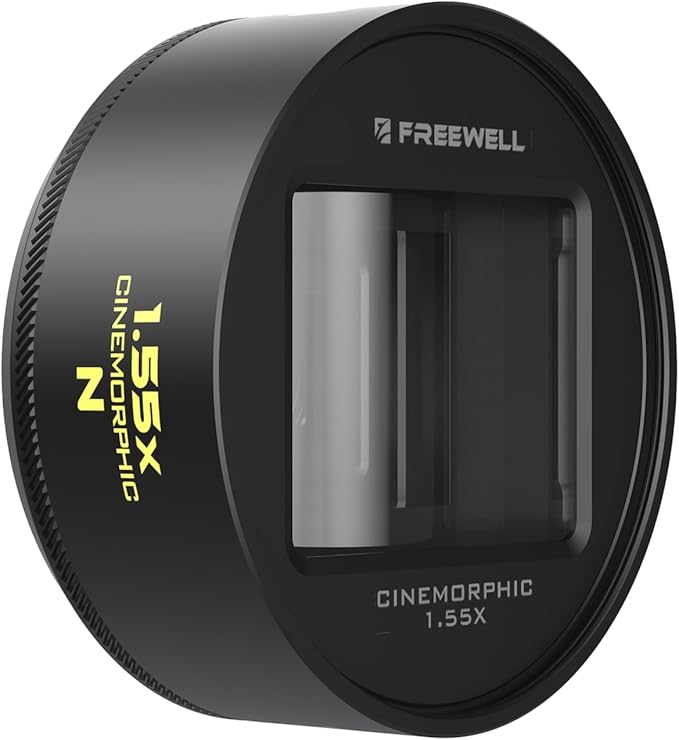 Freewell 1.55x Neutral Streak Anamorphic Lens Compatible with 17mm Mount iPhone & Samsung - Cinematic Bokeh, Smooth Streak Effect, Easy Installation