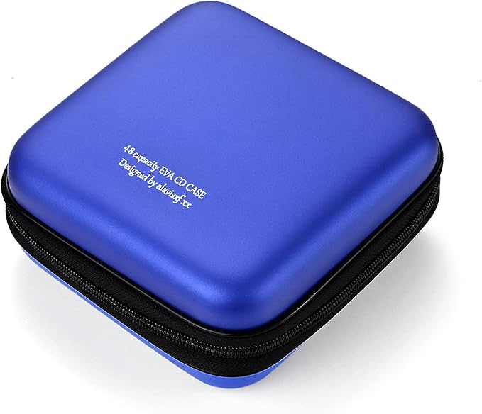 DVD Case, EVA CD Case Holder Storage Organizer Portable Protective DVD Wallet Holder for Car