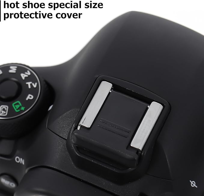 SMASOLO 4Pcs Camera Hot Shoe Protector Cover Plastic Caps DSLR Hot Shoe Protective Cover Set for Photography Accessories