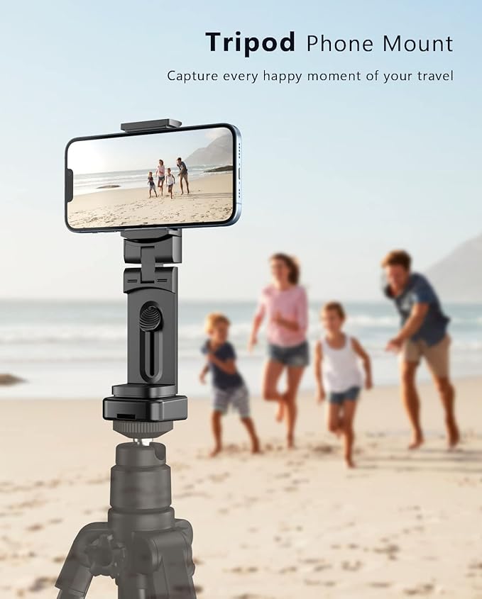 MiiKARE Airplane Phone Holder, Universal 360° Rotation Handsfree Mount for Tray Table, Desk & Travel