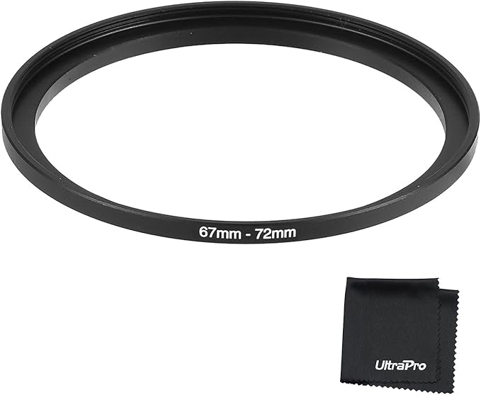 UltraPro Step-Up Adapter Ring 67mm Lens to 72mm Filter Size