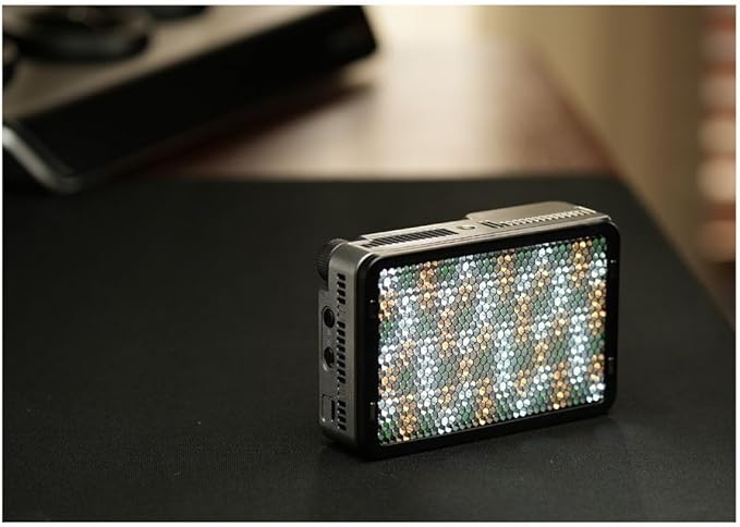 amaran Ace 25c Kit RGB Pocket LED Light,Boost Mode to 32W Mini On Camera Video Light,2300K~10000K Support Magnetic Attraction and App Control with Carrying Case,Mini Tripod,Grid (White)