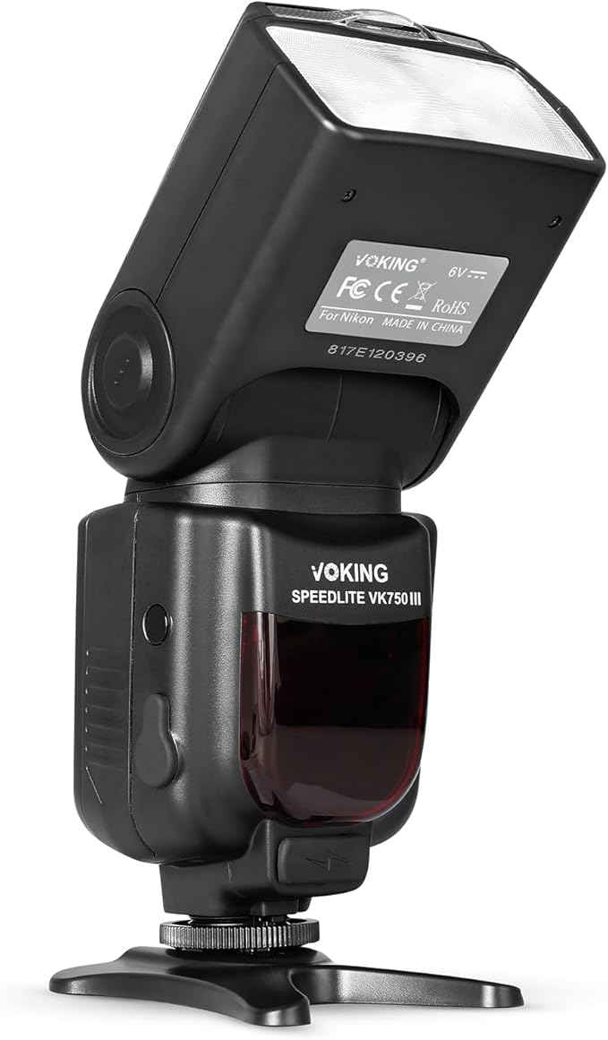 VK750II TTL Camera Flash Speedlite with LCD Screen Compatible with Nikon D3500 D3400 D3300 D3200 D3100 D5600 D7100 D7200 D5300 D5500 D500 D850 D750 and Other DSLR Cameras with Standard Hot Shoe
