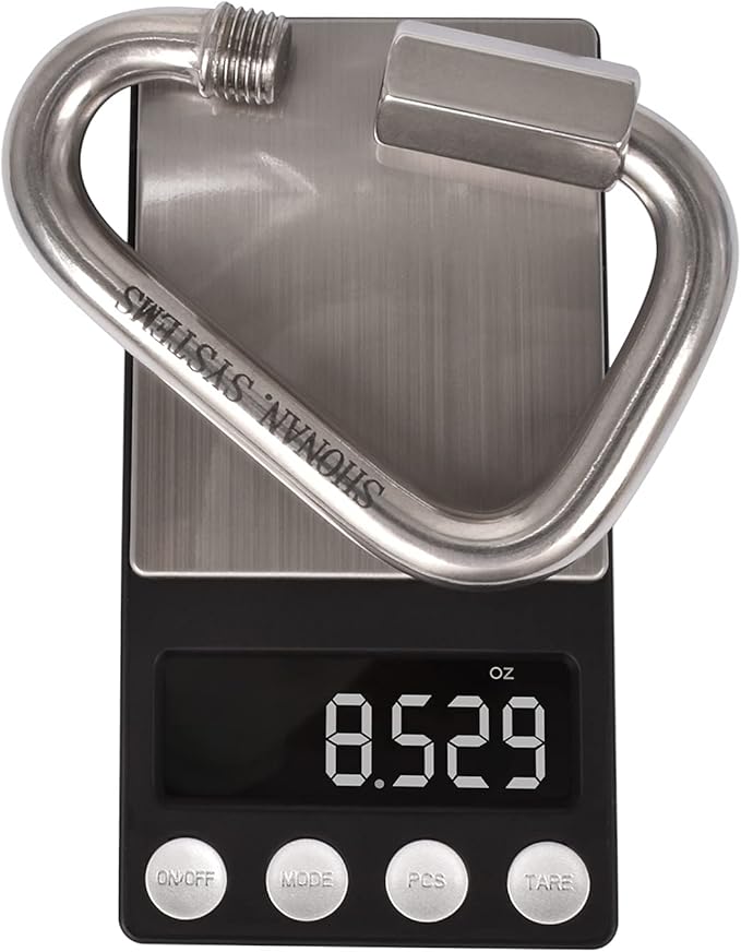 SHONAN Delta Quick Link Large Stainless Steel 4.1 Inch Triangle Chain Links Heavy Duty Triangle Carabiners Marine Grade, 1 Pack, 2517 Lbs Capacity
