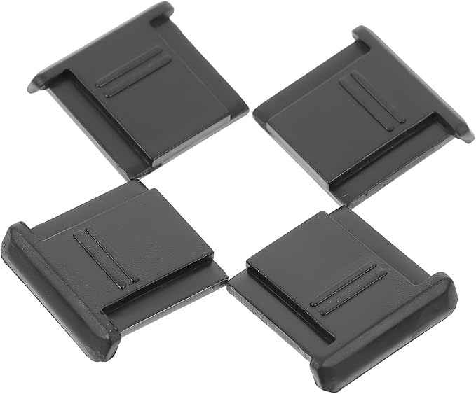 OSOLADY 4 Pcs Hot Shoe Cover for Camera Plastic Hot Shoe Cap Mount Protector Photography Accessory Suitable for DSLR and Mirrorless Cameras Set