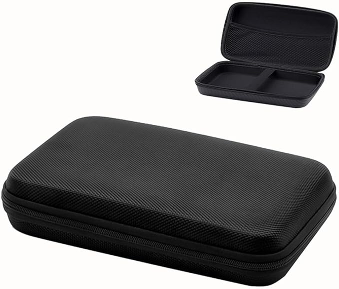 U-KIME Electronics Organizer Bag Multi-functional EVA Storage Case for Headphones, Cables, Hard Drives, Tools, Flash Drive, Power Bank, Travel Accessories(Black)