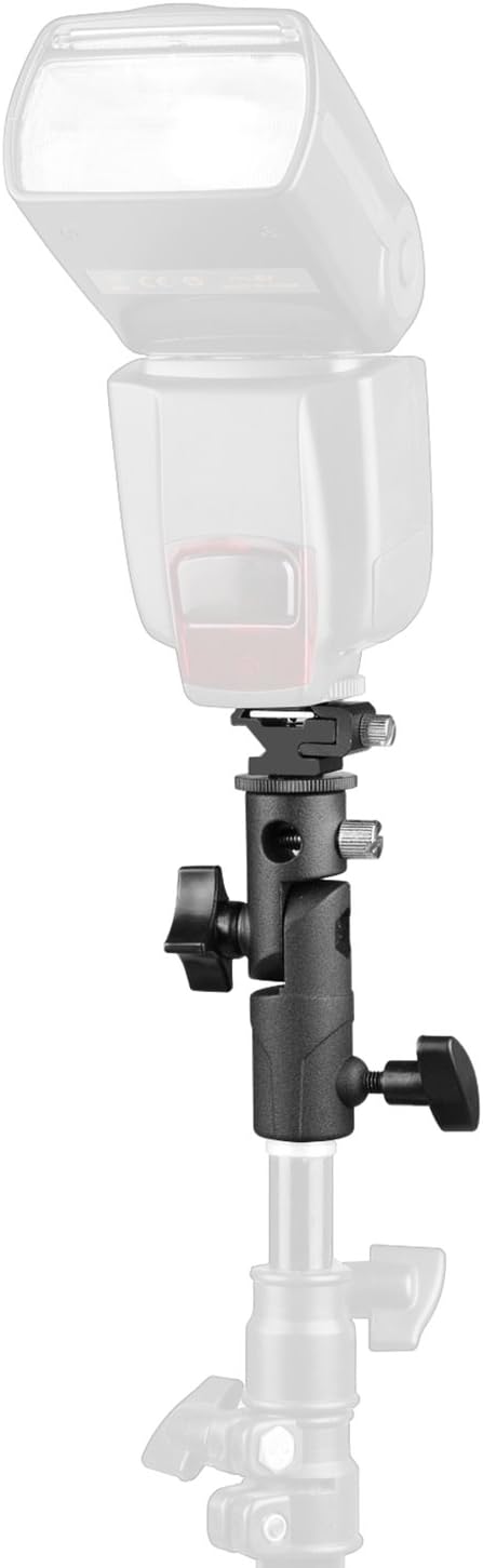 2Pack Anwenk Camera Flash Speedlite Mount Swivel Light Stand Bracket with Umbrella Reflector Holder for Camera DSLR Nikon Canon Pentax Olympus and Other DSLR Flashes Studio Light LED Light