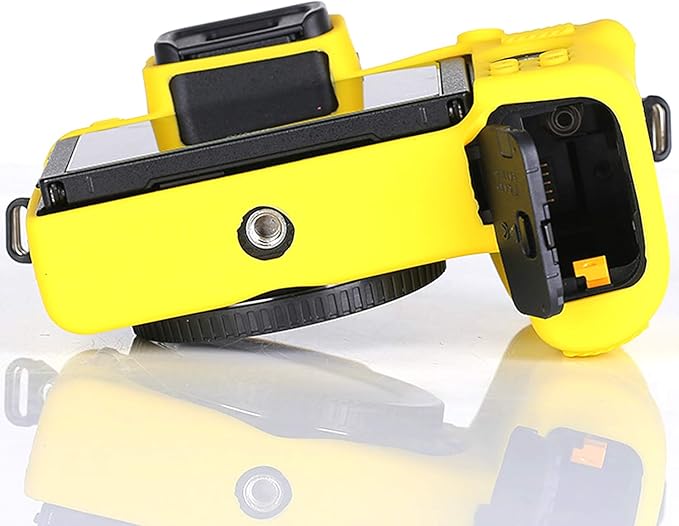 Professional Secure Silicone Camera Case Cover Housing Body Skin for Nikon Z50 Z 50 Mirrorless Digital Camera (Yellow)