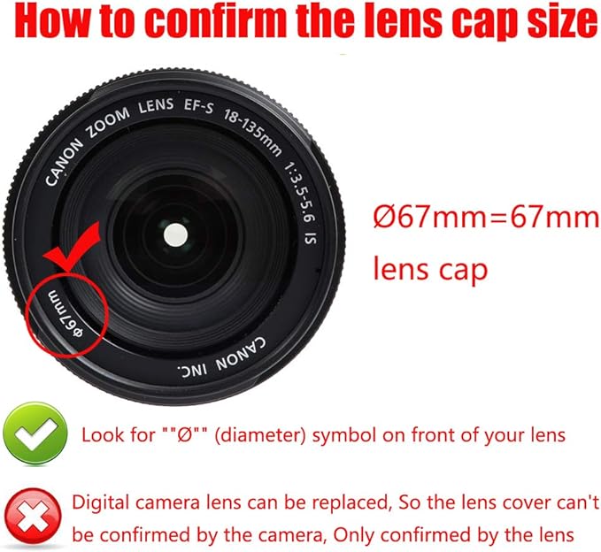 67mm-82mm Step Up Ring 67mm Lens to 82mm Filter, Camera Lens Filter Adapter Ring Lens Converter Accessories (2 Pack with Cleaning Cloth)