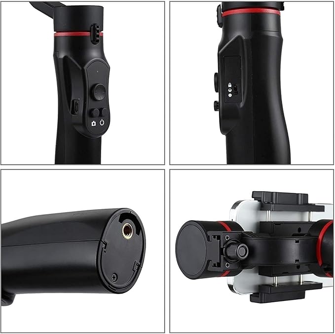 3-Axis Smartphone Stabilizer with Tripod, Magnetic Design, Portable and Foldable, Video, for Android and iOS
