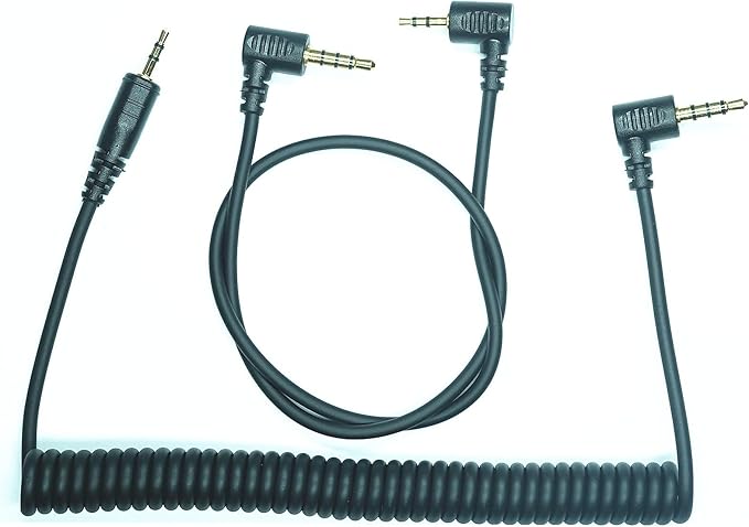 2.5MM-DC3 (MC-DC3) Shutter Release Cable is Suitable for Nikon Cameras Z5II/Z50II/ZR Supports Connection to The Camera Remote Control to Achieve Focusing and Taking Photos(2.5mm-DC3 2pcs)