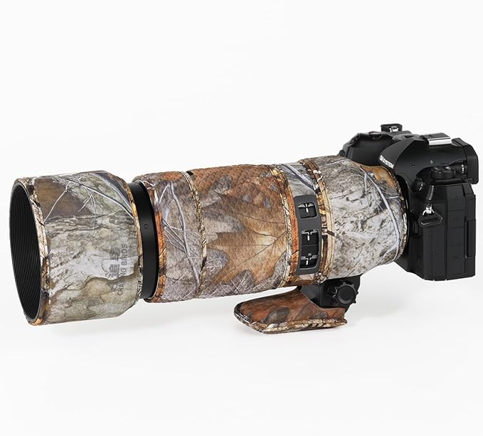 CHASING BIRDS Lens Camouflage Waterproof Coat for Olympus M.ZUIKO Digital ED 50-200mm F2.8 is PRO Rainproof Lens Protective Cover Version IV (Forest Camouflage, with 2.0X TC (MC-20))