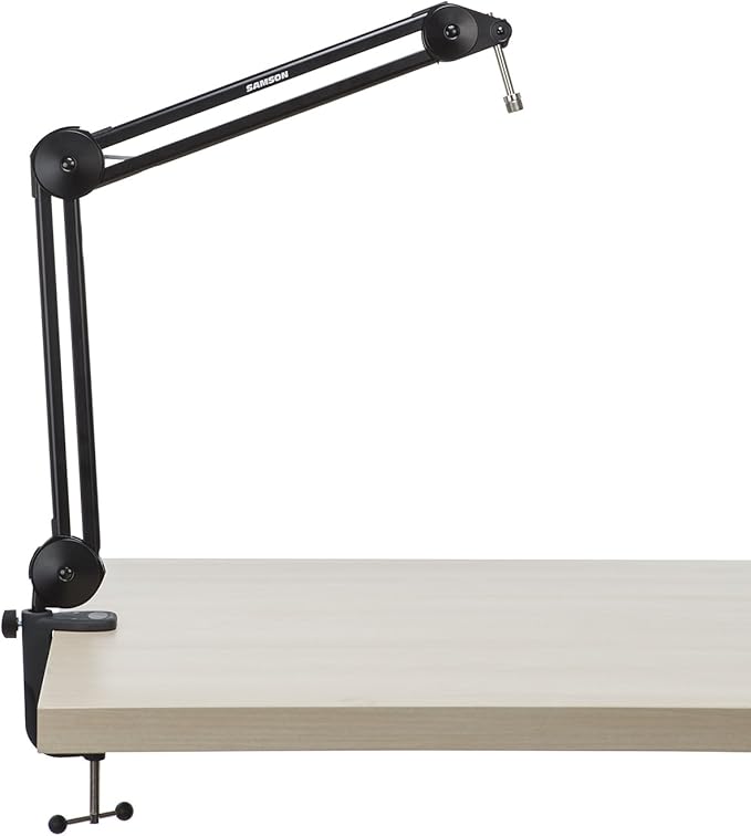 Samson MBA28 28" Microphone Boom Arm Studio Podcast USB Mic Stand w/Desk Clamp