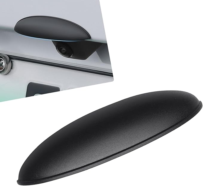 Car Rear View Camera Anti-Rain Cover, Soft Silicone Backup Camera Protective Covers, Auto Reversing Cameras Rain Cover with Wider Design, Universal Car Accessories for Most Vehicle (Black)