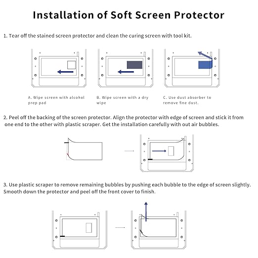 KOYOFEI 5PCS Screen Protector for Anycubic Photon Mono 4/Ultra, Screen Protective Film for Photon Mono 4, Ultra Resin 3D Printers