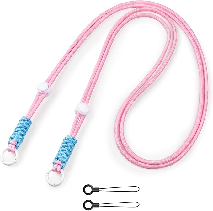 VOVMOEYA Camera Strap,Long Neck Strap for Fujifilm Mini 12/11/9/8/7+,Shoulder Strap camera strap Long Crossbody Lanyard for photographer Camera/Badge Holder/Keys/Wallet Multi-Function Lanyard(Pink)