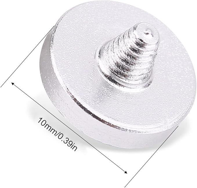 3pcs Universal Camera Shutter Button,Metal Mini Soft Release Buttons with Concave Surface
