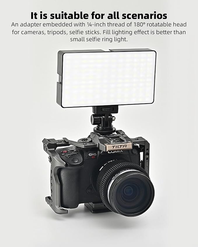 Selfie Ring Light Kit with Tripod - 98 LED Portable Lighting for Video Conferencing, Streaming, Makeup, Includes Phone Clip & Webcam Adapter, 3 Modes, CRI 97+ for iPhone, Laptop, TikTok (Black)