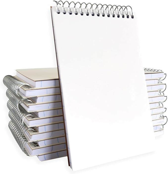 Pocket journal parent blank book wirebound notebook (Blank Cover, Pitman Ruled)