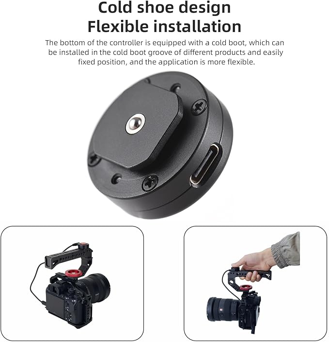 Camnoon Camera Record Button Video Control Button Cold Shoe Mount with 2 Control Cables Replacement for Sony A9 II/A9/A7R V/A7R IV/A7 IV/ A7R III/ A7S III/A6600/A6500/A6400/RX100 III/ RX100 IV/ZV-1