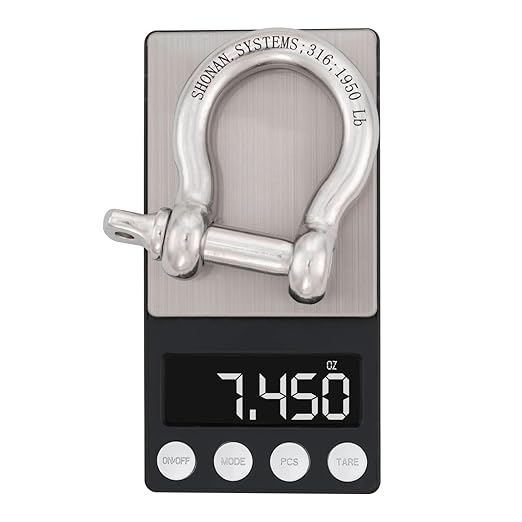 SHONAN 1/2" Large Bow Shackle, Heavy Duty D Ring Shackle, Marine Grade Stainless Steel Boat Anchor Kit Screw Shackle for Chain or Strap, 1950 Lbs Capacity, 1 Pc