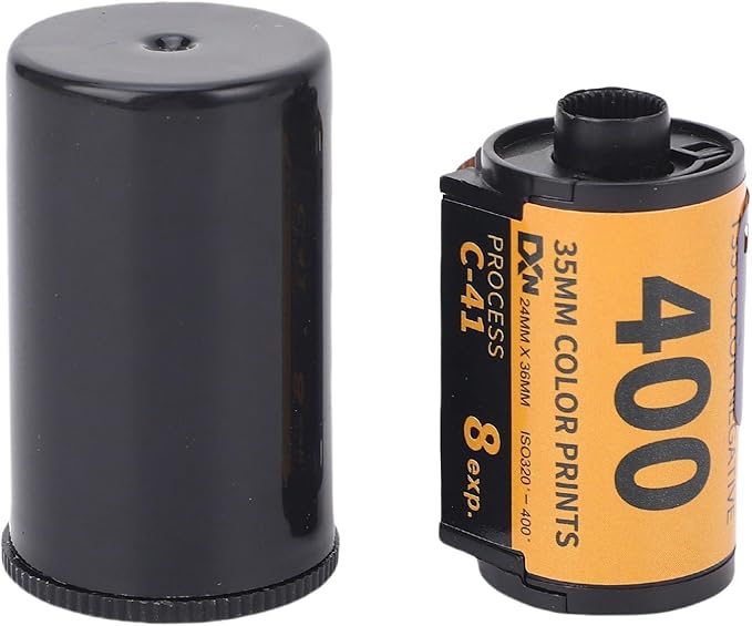 Color Film, ISO 320-400 35mm Film for 135 Camera, Fine Grain Color Print Film for Low Light or Fast Action, 8 Sheets
