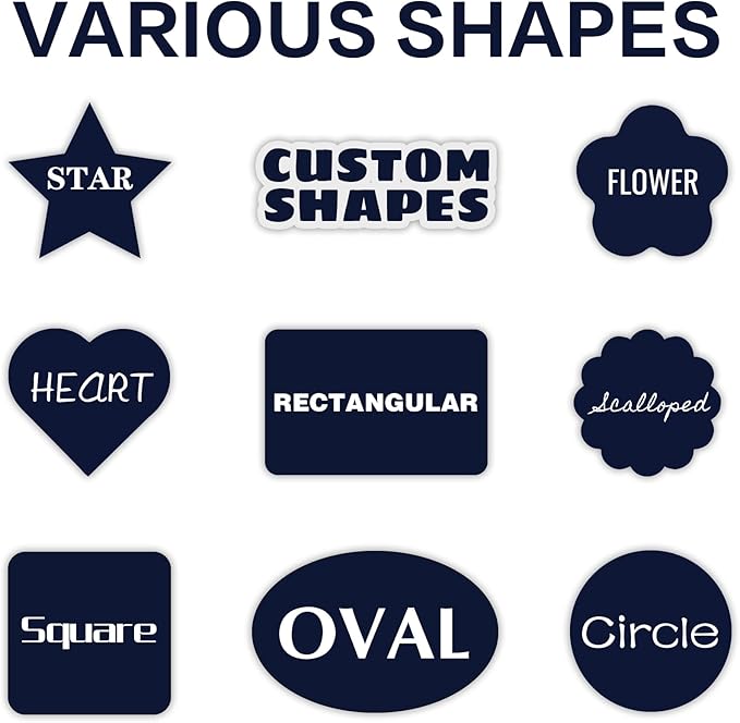 1-2500 Custom Sticker roll, 1"-10" inch Personalized Waterproof Vinyl Labels, Corporate Business Stickers, Design Any Logo Image Photo Text Name Address QR Code