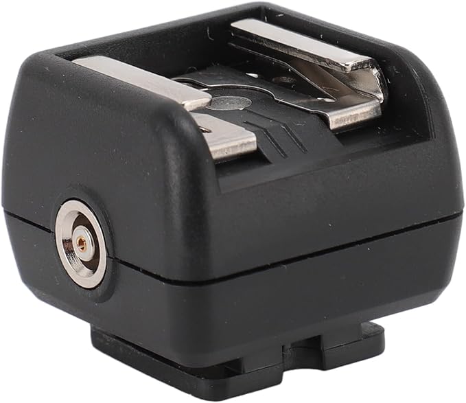 Hot Shoe Adapter with Extra PC Sync Connection Port,Flash Hot Shoe Adapter with PC Port for Photography Accessory Suitable for Camera Flash Microphone Studio Light