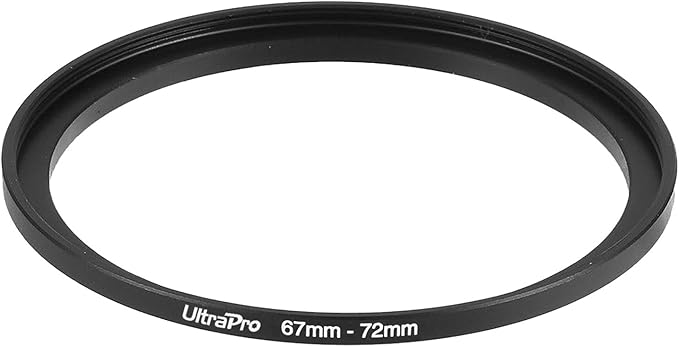 UltraPro Step-Up Adapter Ring 67mm Lens to 72mm Filter Size