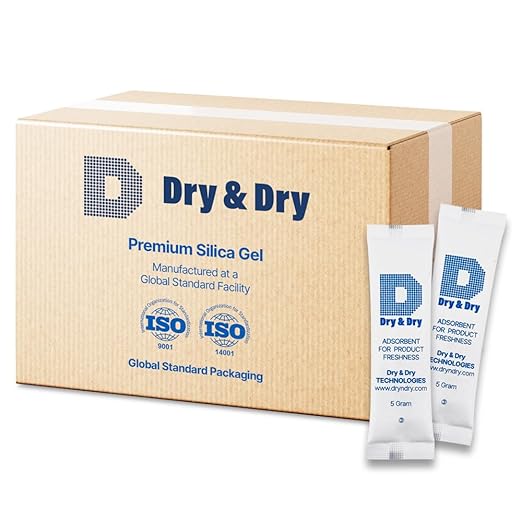 Dry & Dry 5 Gram[3000 Packets] Food & Pharmaceutical Safe Silica Gel Packs Desiccants - Rechargeable Tyvek® Silica Gel Packets, Moisture Absorbers, Desiccants Packets, Silica Gel