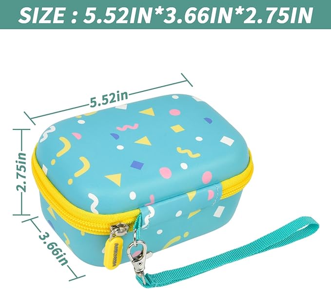 ANKHOH Kids Camera Case for Goopow/for Mgaolo/for CIMELR/for Seckton/for OZMI/for Dylanto Digital Camera Toys and Video Camcorder Storage Holder Organizer -Green(Box only)