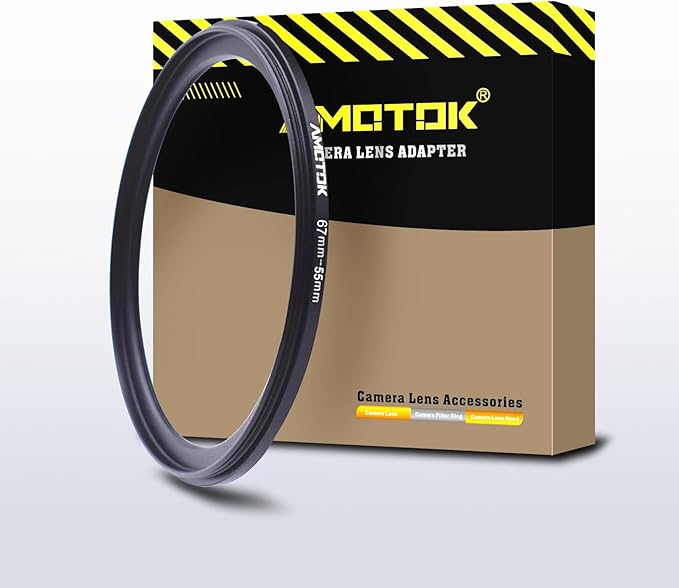 67mm Lens to 55mm Camera Lens Adapter,67mm-55mm Filter Step-Down Ring,Compatible All 55mm Filter Accessory.Made from CNC Machined