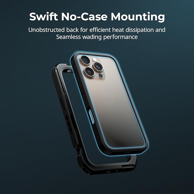 SmallRig Mobile Video Cage Basic Edition for iPhone 16 Pro, Phone Cage with T-Mount Lens Backplate, TPU Soft Frame, for Video Shooting, Live Streaming, and Cinematic Filmmaking - 5008