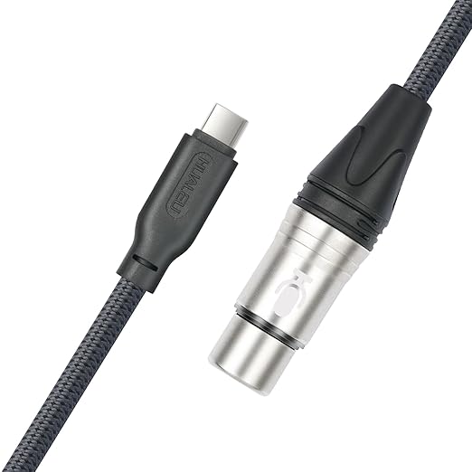 6.6Feet USB C to XLR Female Mic Link Converter Cable,Female XLR to USB C Micphone Cable for Dynamic Microphone iPhone 15,ipad,Notebook,Tablet