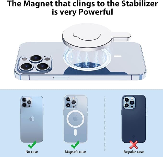 for DJI Magnetic Mount Phone Holder Clamp - for Magsafe DJI Osmo Mobile 8 7P 7 SE 6 5 4 Adapter Magnets Clip Clamp Ring Holder Quick-Release Mount for OM Gimbal Stabilizer Accessories