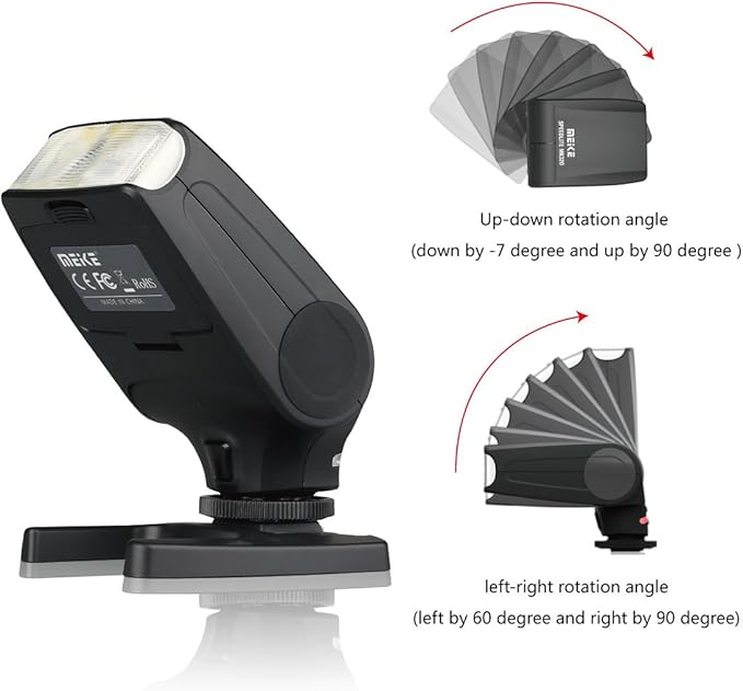 MEIKE MK-320S Mini TTL Speedlite Automatic Flash for Sony MI Hot Shoe DSLR and Mirrorless Cameras A7 A7II NEX6 A6000 A6300 A6500