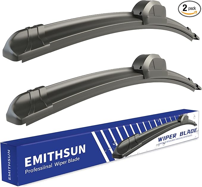 OEM QUALITY 24" + 14" Premium All-Seasons Stable And Quiet Windshield Wiper Blades(Set of 2)