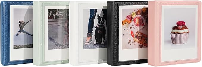 iFreak Polaroid Photo Album Book Fits For Fujifilm Instax Wide Square Picture Album, Holds Square Instant Square SQ1 SQ6 SQ10 SQ20 Camera Film Polaroid 600 i Type 3.5x4.25 inch Film (Marine Blue)