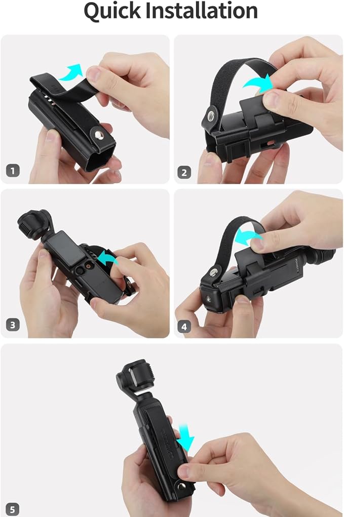 Xmipbs Pocket 3 Hand Strap Extension Handle with Cold Shoe Mount, Adjustable Wrist Strap for DJI Osmo Pocket 3, Compatible with 1/4" Thread Handle, Comfortable Grip & Hand Band for Osmo Pocket3