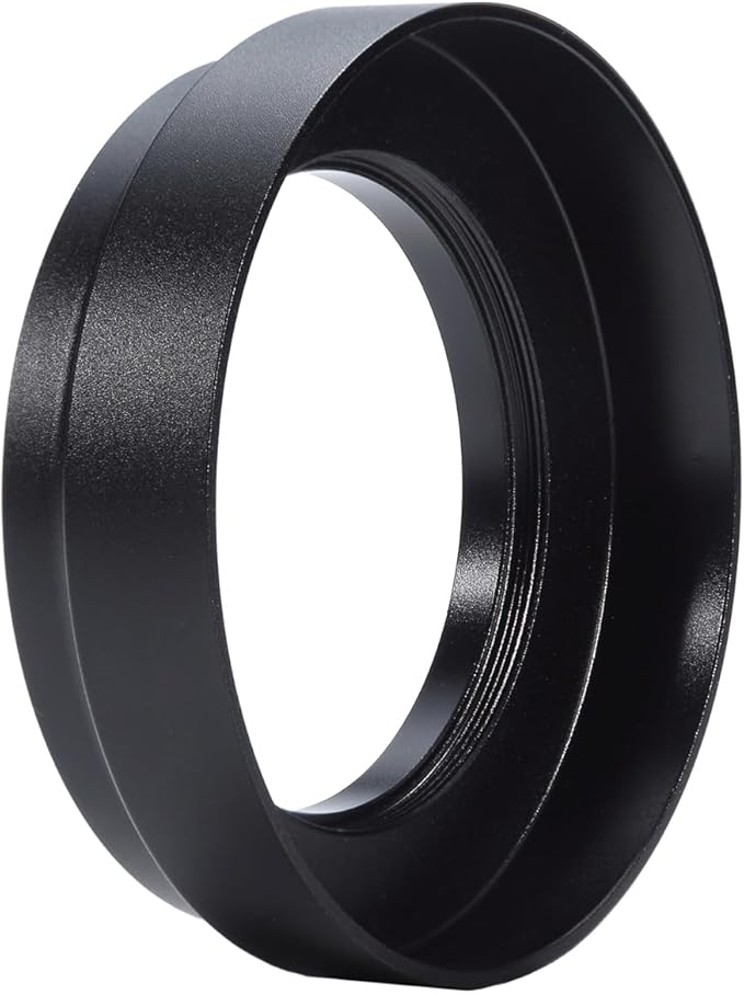 Camera Metal Lens Hood for Nikon Nikkor Z 40mm F2, Z 28mm f/2.8, Z 28mm f/2.8 Lens Compatible with 52mm UV UV Filters (Black)
